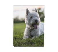 Westie Lawn West Highland White Terrier Chiens,Housse en Cuir synthétique pour Ordinateur Portable, Sacoche pour Ordinateur Portable, Sacoche pour Tablette