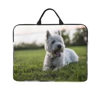 Westie Lawn West Highland White Terrier Chiens,Housse pour Ordinateur Portable 14 Pouces, Sacoche pour Ordinateur Portable, Mallette avec poignée