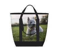 Westie Lawn West Highland White Terrier Chiens,Sacs à lunch isothermes de grande capacité pour femmes et hommes