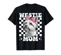 Westie Mom West Highland Terrier Coquette pour la fête des mères T-Shirt