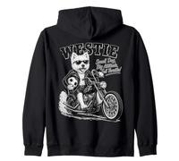 Westie Ride Moto Love Football DIGOR Retro Sweat à Capuche