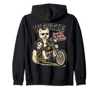 Westie Ride Motorcycle Love Football DIGOR Sweat à Capuche