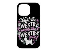 Westie Veut Que Westie obtienne Un Chien drôle, Maman, Papa Coque pour iPhone 14 Pro Max