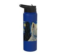 Westie West Highland Terrier Nuit étoilée Stainless Steel Insulated Water Bottle