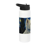 Westie West Highland Terrier Nuit étoilée Stainless Steel Insulated Water Bottle