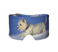 Westie Winter West Highland White Terrier Chiens,Masque pour les yeux bloquant la lumière Cache-yeux et cache-oreilles pour le sommeil
