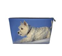 Westie Winter West Highland White Terrier Chiens, Trousse de Toilette Trousse de Maquillage Sac à cosmétiques Trousse de Toilette de Voyage Portable