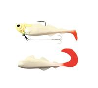 Westin Crazy Daisy Poisson en caoutchouc édition spéciale Appât pour flétan et cabillaud en 180 g Deux couleurs spéciales accrocheuses Appât pour flétan (blanc perlé)