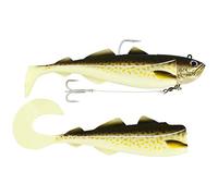 Westin Crazy Daisy Poisson en caoutchouc monté pour la pêche à la mer 23 cm/27 cm - Norvège - Couleur : Glow Gadus - Longueur cm : 18,0 cm