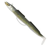 Westin Sandy Andy Weedless Jig Sinking Poisson en caoutchouc - Couleur : sandeel naturel - Poids/longueur/taille de l'hameçon : 16 g / 10 cm / Taille 2