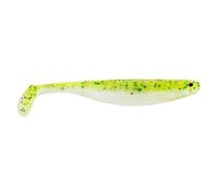 Westin ShadTeez Slim 12 cm 10 g - poisson en caoutchouc, couleur : Sparkling Chartreuse.