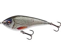 Westin Swim Glidebait Jerkbait, couleur : Real Roach, longueur/poids/comportement de nage : 12 cm/58 g/coulant