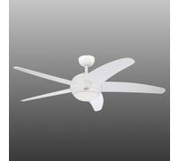 Westinghouse Bendan - Ventilateur à cinq pales, blanc, blanc, Salon / Salle à manger, Bois, Moderne