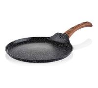 Westinghouse Black Marble Wood Poêle à Crêpes Ø28 cm, Compatible Induction et Tous Types de Plaques, Sans PFOA