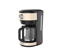 Westinghouse Cafetiere Retro - Café filtre - Machine a Cafe Grain - Filtre réutilisable - 1,25 L - 10 tasses - 1000 W - Beige