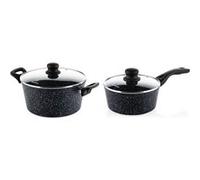 Westinghouse - Casserole 20 CM + Casserole 28 CM - Marbre Noir Noir G