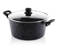 Westinghouse Black Marble Faitout anti-adhésif, sans PFOA, avec couvercle, passe au lave-vaisselle Ø 28 cm