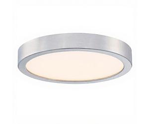 Westinghouse FLAT Plafonnier LED 18 W, couleur blanc chaud 3000 K, nickel brossé - 21 cm