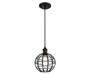 Westinghouse Lighting 6105040 Suspension cage ronde E27 Acier Noir mat