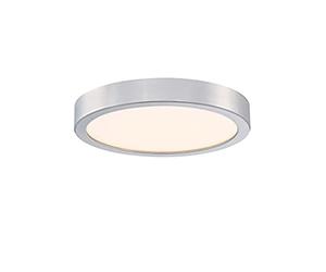 Westinghouse Lighting 6119840 Luminaire encastré d'intérieur à LED de 18 watts de 21 cm à une lampe traditionnel, finition nickel brossé, abat-jour acrylique