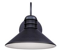 Westinghouse Lighting 6580940 Luminaire mural d'extérieur Walter à LED à intensité variable à une lampe, finition en noir texturé