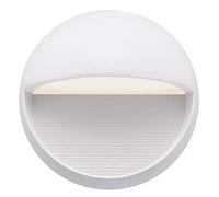 Westinghouse Lighting 6581540 Luminaire mural d'extérieur Winslett à LED à intensité variable à une lampe, finition en blanc texturé avec verre dépoli