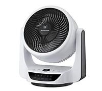 Westinghouse Lighting 73037 Ventilateur de bureau portable oscillant Cormac avec télécommande, 25 cm, finition noir et blanc