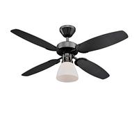 Westinghouse Lighting 78709 Ventilateur de plafond d’intérieur bronze industriel de 105 cm Capitol, kit d‘éclairage avec verre opale dépoli