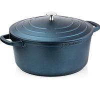 Westinghouse PERFORMANCE SERIES Grande casserole de 28 cm pour induction et tous types de plaques de cuisson, grande casserole avec poignée et couvercle, passe au four et au lave-vaisselle Bleu