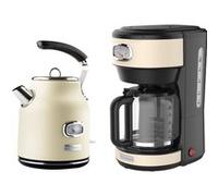 Westinghouse - Retro - Bouilloire 1,7 L + Machine à café - Cafetière filtre - Blanc Blanc