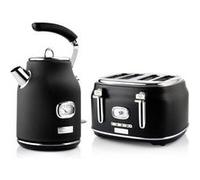 Westinghouse retro bouilloire + grille-pain 4 emplacements - noir Noir G