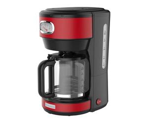 Westinghouse Rétro Cafetière Filtre, Cafetière Pour 10 Tasses, Filtre Permanent, Système Anti-Goutte, Fonction Maintien au Chaud, Arrêt Automatique, Rouge
