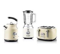 Westinghouse - Retro - Grille pain 4 fentes + Bouilloire 1,7 L - Blender - Blanc Blanc G