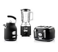 Westinghouse - Retro - Grille pain 4 fentes + Bouilloire 1,7 L - Blender - Noir Noir G