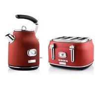 Grille Pain et Bouilloire Westinghouse Retro 4 fentes - Rouge