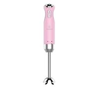 Westinghouse Retro Mixeur Plongeant 600W, Fonction Turbo, Pied Inox Amovible, 5 Vitesses, Antiprojection, Rose