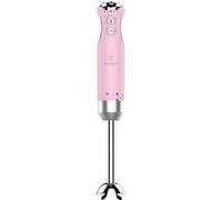 Westinghouse Mixeur plongeant Retro Series 600 W Turbo Pied inox amovible Rose
