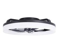 Westinghouse Ventilateur de plafond 20 W (Ø x H) 500 mm x 165 mm noir minuteur, avec télécommande, avec éclairage, pale