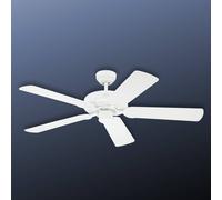 Westinghouse Ventilateur de plafond Monarch, blanc, silencieux, en acier MONARCH, blanc, Salon / Salle à manger, Matière Plastique, Moderne