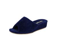 Westland Femme Pantoufles Marseille, Dame Chaussons,Largeur G (Normale),Chaussures de Loisir,Confortables,Pantoufles,Bleu (Dunkelblau),37 EU / 4 UK