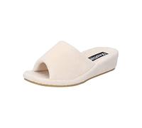 Westland Femme Pantoufles Marseille, Dame Chaussons,Largeur G (Normale),Chaussures de Loisir,Confortables,Pantoufles,Beige (Beige-Kombi),36 EU / 3 UK