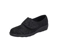 Westland Femme Pantoufles Nice 80, Dame Chaussons,Largeur H (Large),Pantoufles,Chaussures à Velcro,Chaussons,Velcro,Noir (Schwarz),42 EU / 8 UK