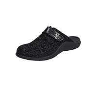 Westland Femme Pantoufles Roubaix 01, Dame Chaussons,Largeur G (Normale),Semelle intérieure Amovible,Automne,Hiver,Noir (Schwarz),37 EU / 4 UK