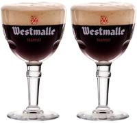 Westmalle - Verre à bière officiel Trappist - Set de 2 verres - Volume de 33cl - Parfait pour boire Westmalle Double ou Triple - Magnifique partenaire de brassage - Top qualité