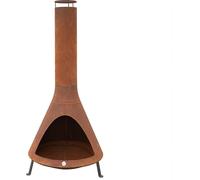 Westmann acier Cheminée de jardin Poêle de terrasse Grille 70x70x160 cm