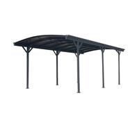 Westmann Aluminium Toit arrondi Carport Bergen Anthracite 505x300x220 cm