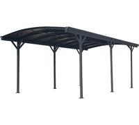 Westmann Aluminium Toit arrondi Carport Stockholm Anthracite 576x300x220 cm