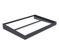 Westmann Auvent en métal Carrie A | Acier revêtu de poudre & aluminium | Panneaux en polycarbonate ultra-clairs | Anthracite | Résistant aux intempéries & facile à entretenir Montage simple avec kit