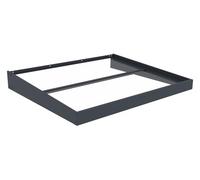 Westmann Auvent en métal Carrie C - Acier revêtu par pulvérisation et aluminium - Panneaux en polycarbonate transparent anthracite - Résistant aux intempéries et facile d'entretien - Montage facile