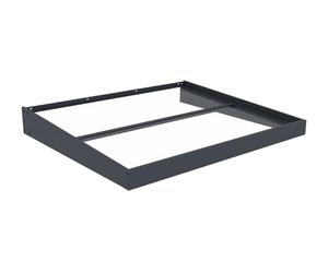 Westmann Auvent en métal Carrie C - Acier thermolaqué et aluminium - Panneaux en polycarbonate cristallin anthracite - Résistant aux intempéries et facile d'entretien - Montage facile avec kit